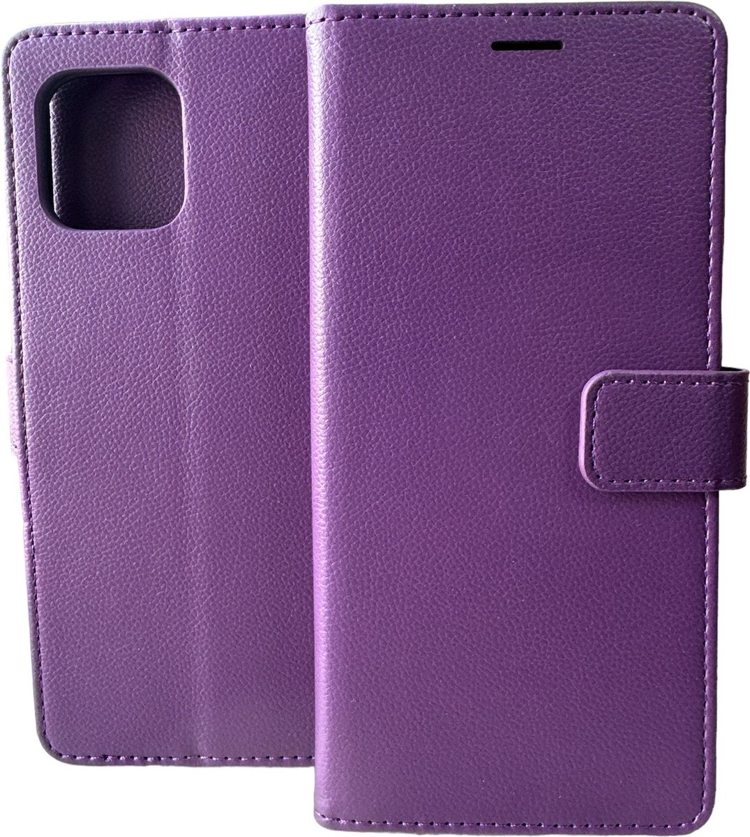 Bookcase Geschikt voor: Motorola Edge 20 Lite - Paars - portemonnee hoesje