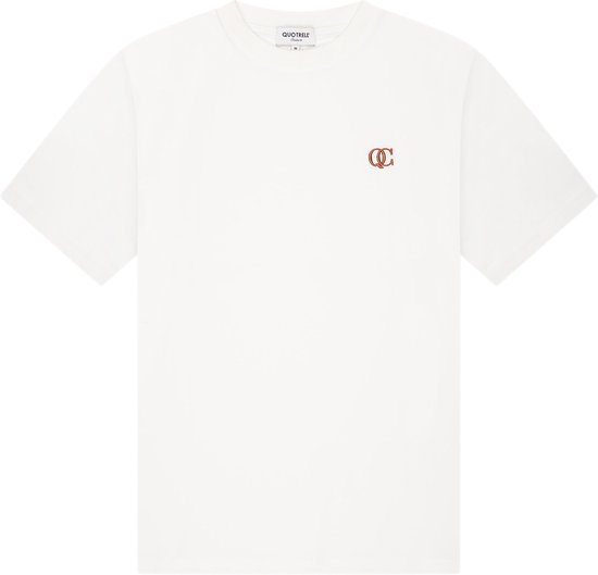 Quotrell Couture - PADUA T-SHIRT - OFF WHITE/BURNT OR - XL