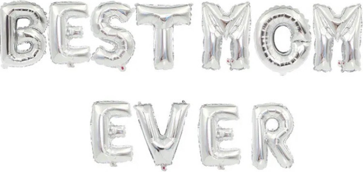 SilverAndCoco® - Moederdag Versiering Ballonnen Slinger | Verjaardag Decoratie Pakket | Helium Party Feest Ballon Slingers Cadeau voor - Moeder / Mom / Liefste Mama