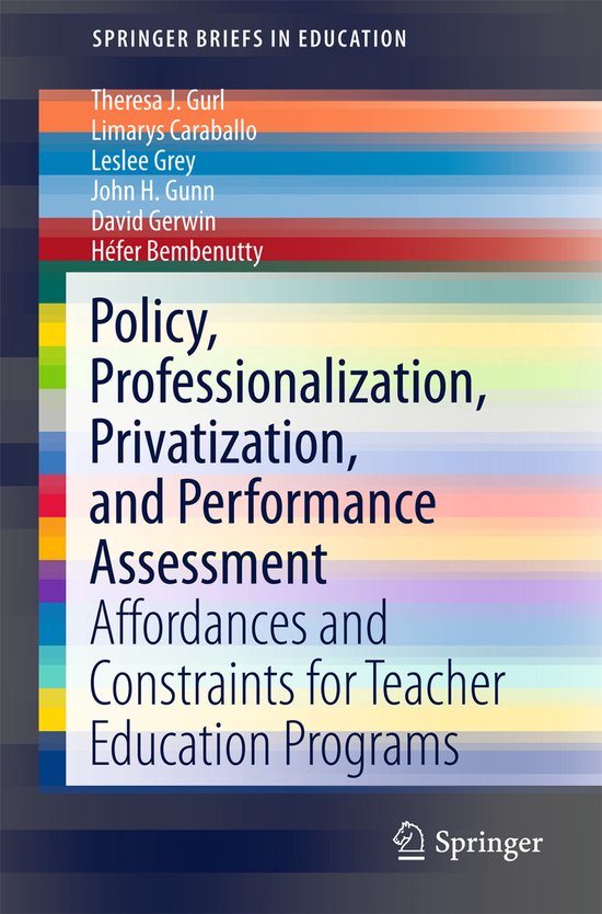 Policy Professionalization Privatization and Performance Ass ... - cover