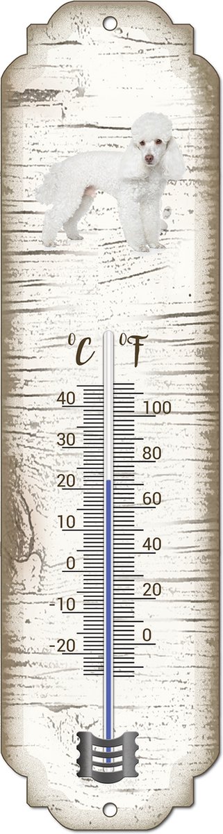Thermometer: Poedel | Hondenras | Temperatuur binnen en buiten | -25 tot +45C