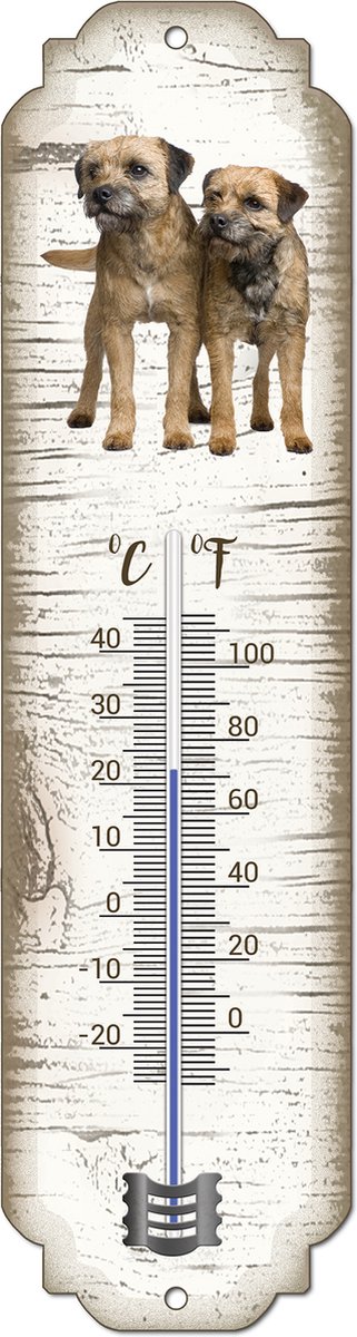 Thermometer: Border Terriër | Hondenras | Temperatuur binnen en buiten | -25 tot +45C