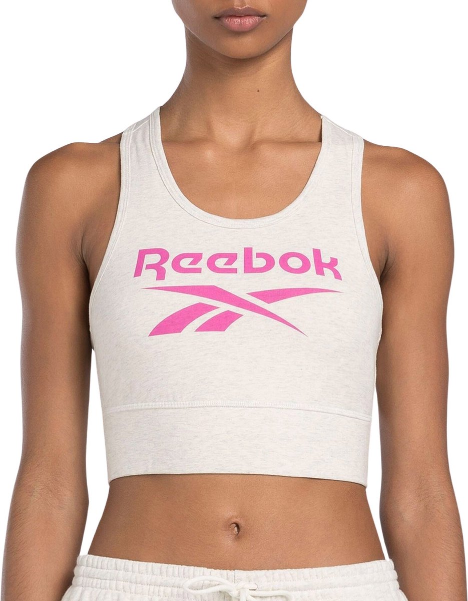 Reebok RI BL COTTON BRALETTE Dames Sportbeha Wit