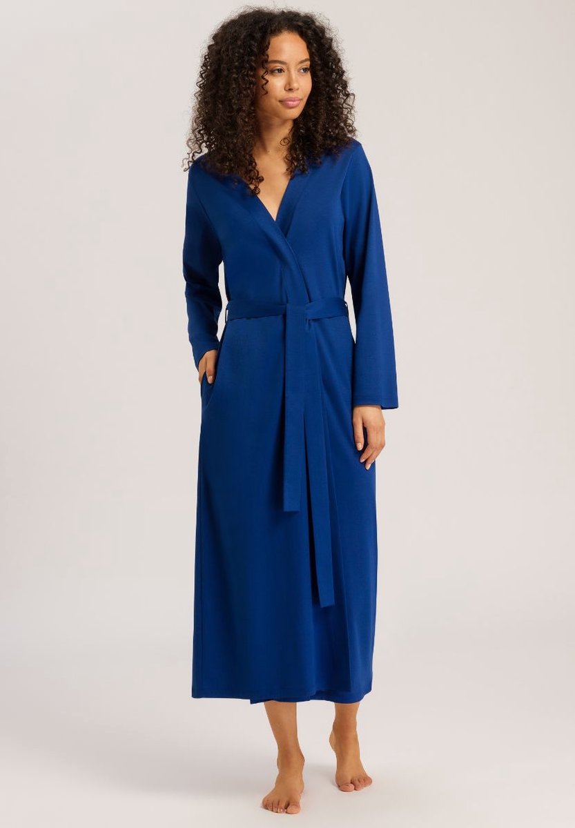 Hanro Naila Negligé 074999/074997 indigo - maat S