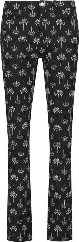 Tramontana Q03-12-101 Trousers Travel Small Palm Print Blacks