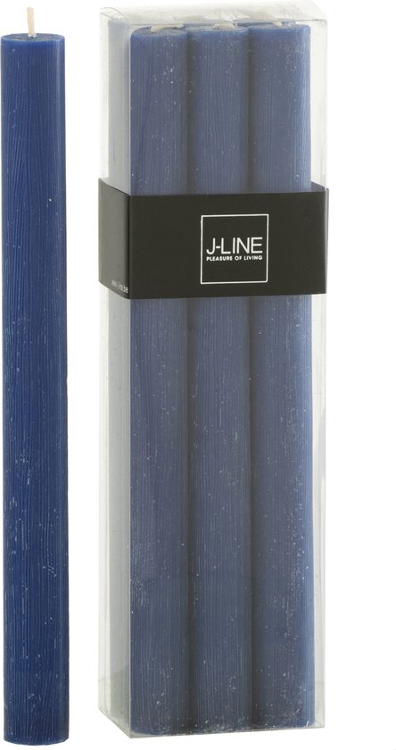 J-Line boîte 6 bougies - bleu foncé - 13H