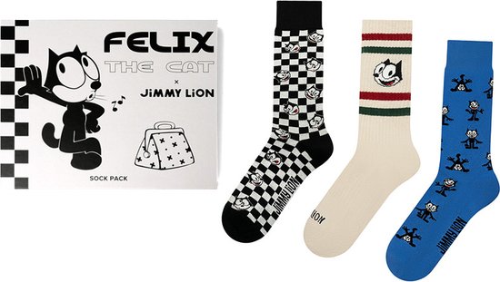 Coffret cadeau Jimmy Lion 3P chaussettes felix le chat multi (Felix The Cat) - 41-46