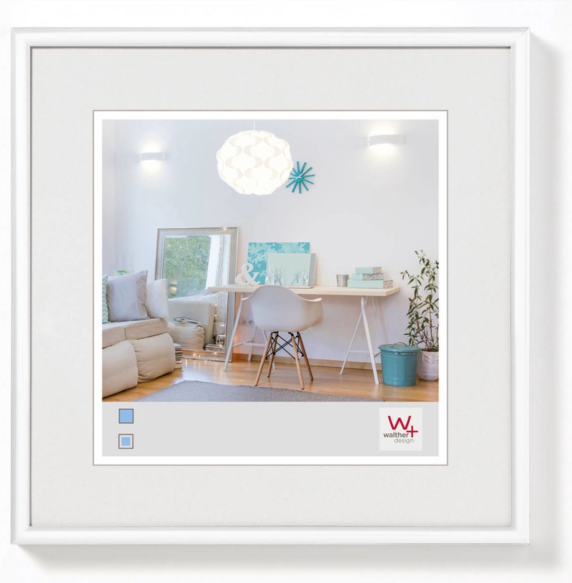 Walther New Lifestyle - Kunststof lijst - Fotoformaat 15x15 cm - Wit