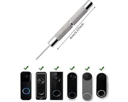 TLVX Sterke Metalen Pin voor Eufy Deurbel –Eufy Deurbel demonteren – Pen Eufy Deurbel – Hulpmiddel Eufy Deurbel verwijderen – Hoge kwaliteit sterke metalen pen speciaal voor Eufy deurbellen - 1 stuks