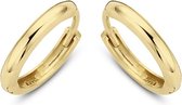 New Bling 9NBG 0049 - Gouden oorringen - 14 Karaat - Glad - 13mm - Geel Goud