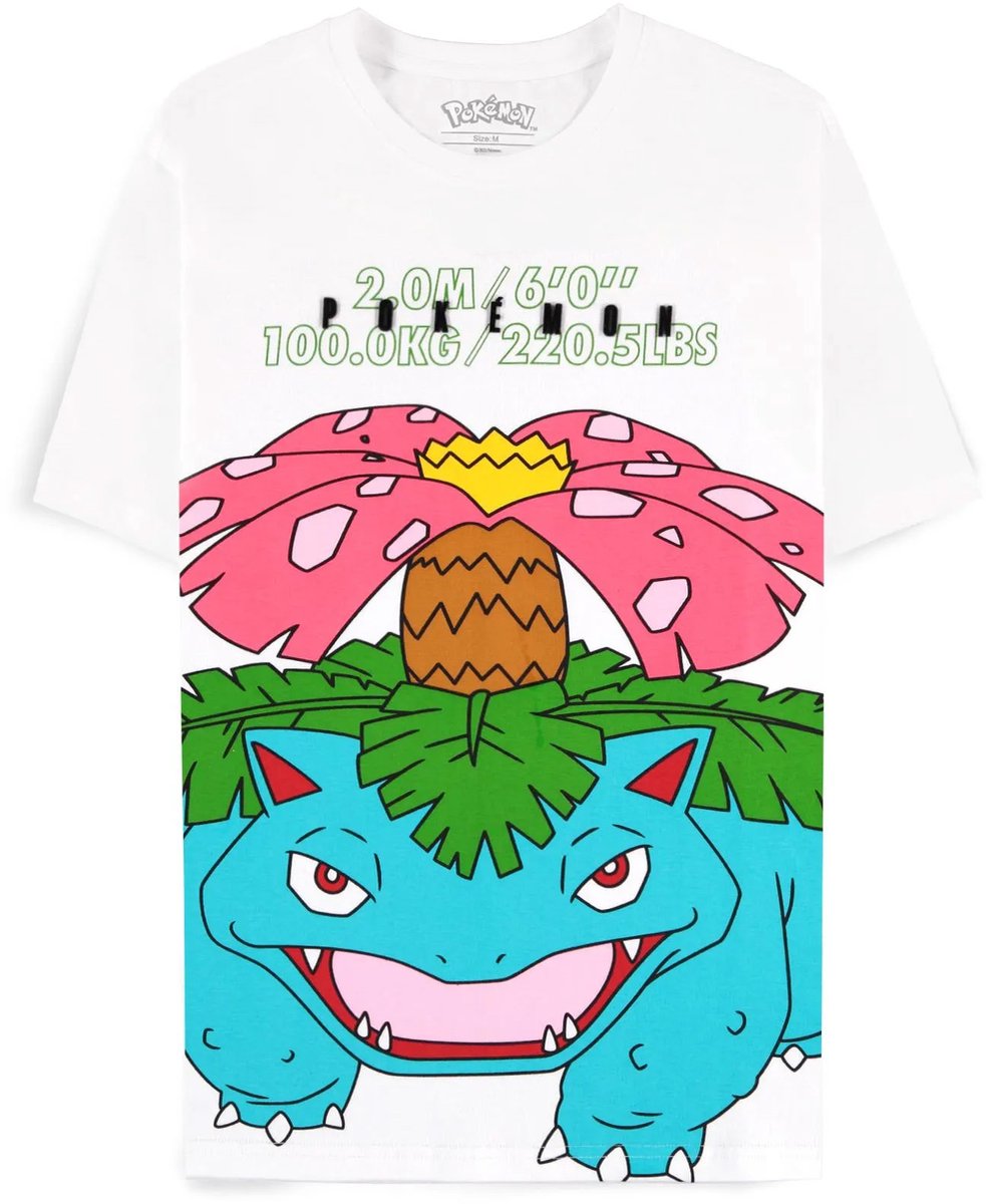 Pokémon - Venusaur Dames T-shirt - S - Wit