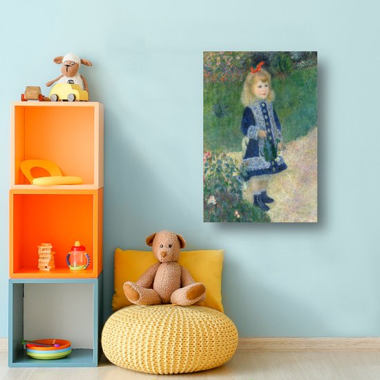 Une fille à l'arrosoir - Tableau Pierre-Auguste Renoir - Décoration murale fille - Peintures sur toile Figure - Décoration murale chambre enfant - Peinture sur toile - Peintures & posters 40x60 cm