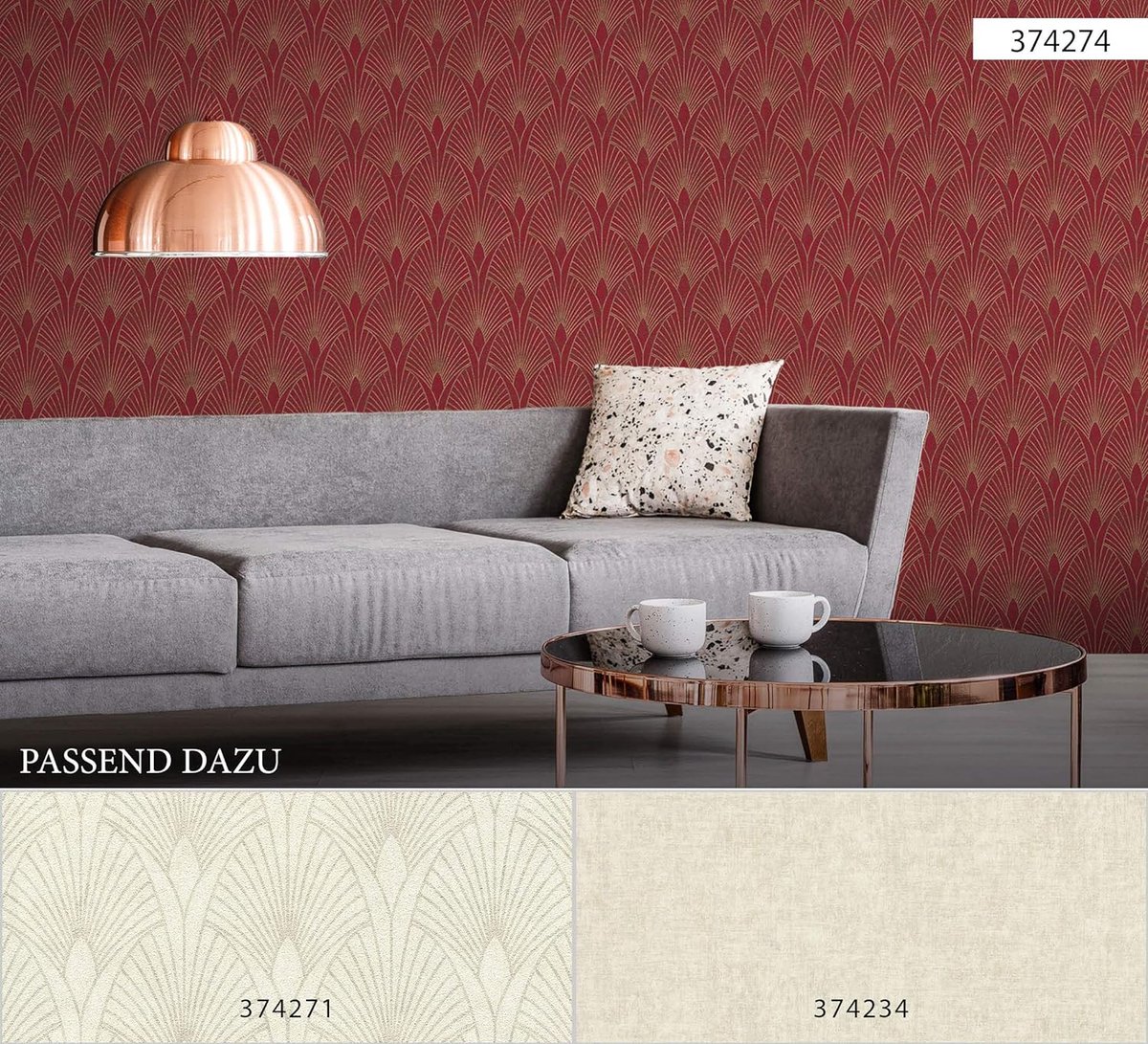 Art Deco Behang New Walls 50's Glam A.S. Création Vliesbehang 10.05 m x 0.53 m Goud