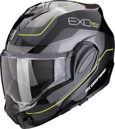Scorpion Exo-Tech Evo Pro Commuta Black-Silver-Yellow XS - Maat XS - Helm