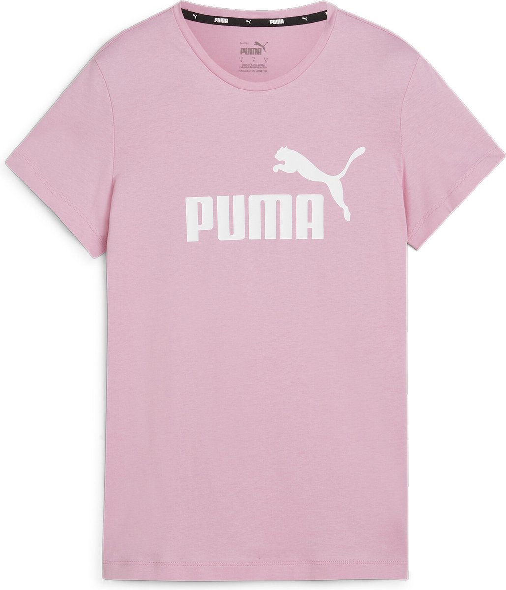 PUMA ESS Logo Tee s Dames T-shirt Mauved Out