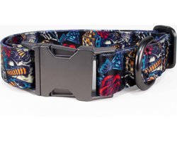 Luxe Halsband voor Honden-Metaal-Verstelbaar- 29 Cm-42Cm x 2,5 Cm-D82