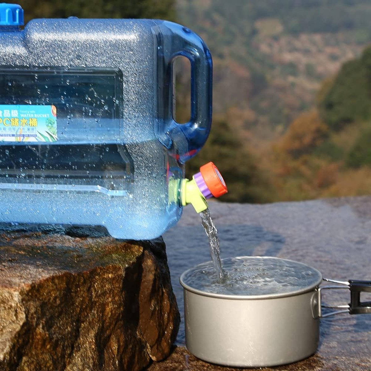 Bidon à Eau 5 L Avec Robinet Galvanisé Sans BPA Bidon D'eau Potable Camping