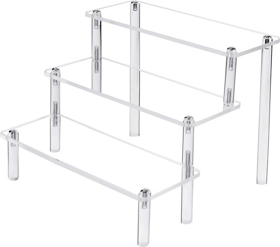 Cabilock 6-stöckiges Acryl Display - Transparentes Regal Für Brieftaschen, Brillen & Schmuck