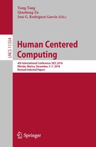 Lecture Notes in Computer Science 11354 - Human Centered Computing