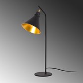 Moderne Decoratieve Tafellamp | Zwart Goud | 28x50 cm | Metalen Behuizing