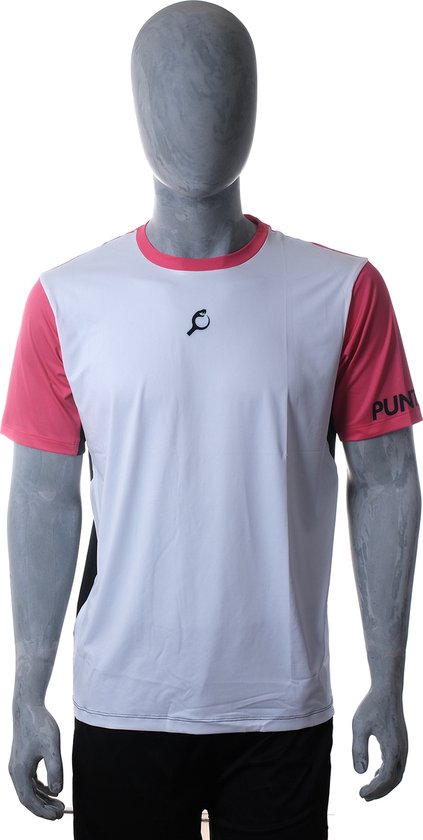 PUNTAZO Padel T-shirt Heren Sportshirt Medium roos Korte mouw