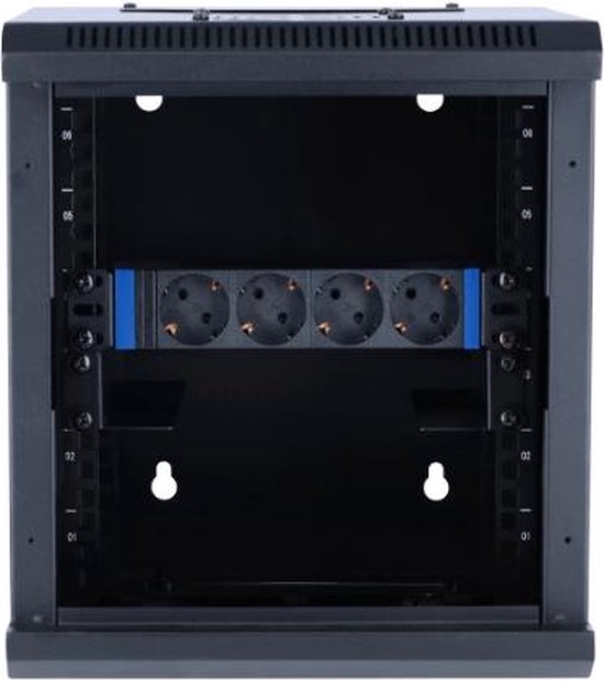 DSIT 10 inch 6U serverkast / serverbehuizing met glazen deur 312x310x352mm (BxDxH) - DSIT