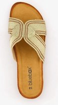 Blue Box dames slippers met glitter goud - Maat 38