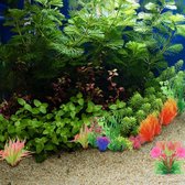 Kunstmatige aquariumplanten, 24 stuks, gemengde kleuren, gesimuleerde waterplanten, aquariumplanten, kunststof waterplanten, kunnen worden gebruikt voor het decoreren van aquaria