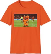 EK MERCH - Denzel Dumfries Overwinning - MAAT XL (Maat S-2XL beschikbaar) - EK Voetbal 2024 - T shirts - Unisex T-shirt - Oranje shirts - Support Nederland met dit Voetbal shirt