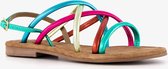 Harper leren sandalen metallic meerkleurig - Roze - Maat 36