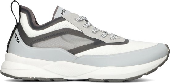 Woden Baskets pour femmes Femme - Baskets basses / Chaussures femme - Cuir - Stelle transparent - Combi Grijs - Taille 38