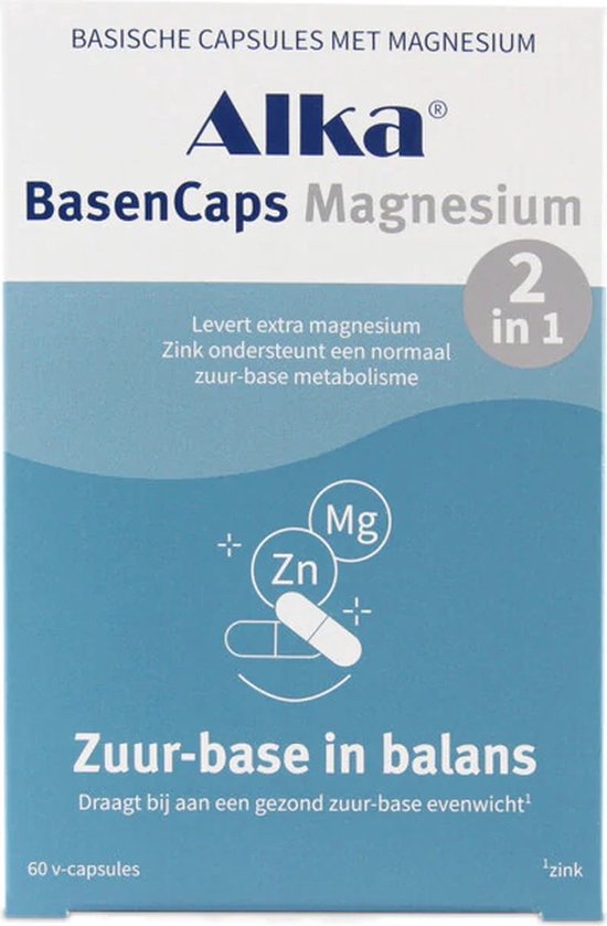 Alka BasenCaps Magnesium - Basische Capsules met Magnesium - 60 Caps