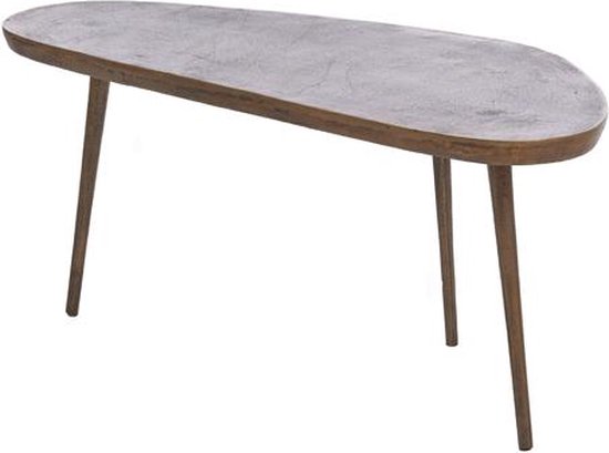 Puno salontafel 87x42x39 cm - antiek brons