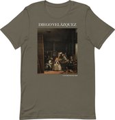 Diego Velázquez 'Las Meninas' ("Las Meninas") Beroemd Schilderij Hoodie | Unisex Premium Kunst Hoodie | Army | S
