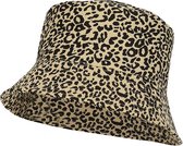 Chapeau Seau Léopard Pêche Imprimé - Chapeau De Soleil Pliable Été Pour Hommes Et Femmes, Vacances Et Randonnée