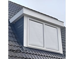Universele Zonwering met Zuignappen - 100 x 150 cm WIT – Schaduwdoek - Zonwering Raam met Zuignappen - Schaduwdoek Zuignap - Zonnescherm – Zonnedoek - Zonnewering Zonder Boren - Vensterzonwering – Zelf op maat maken - Qwality