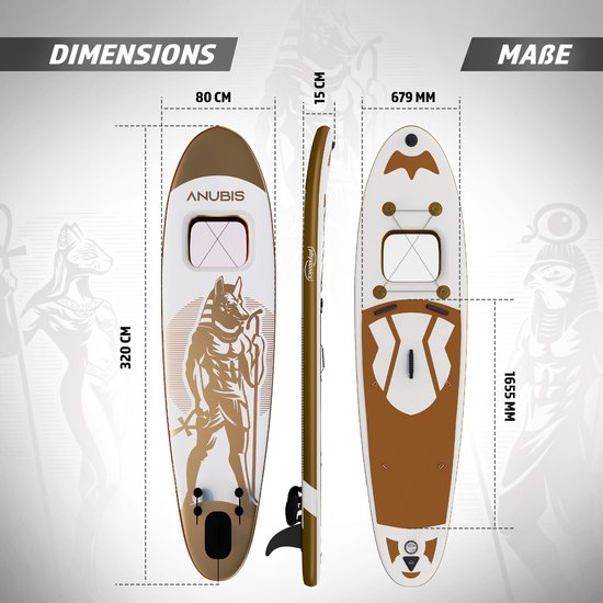 Physionics Sup Board 320cm Complete Set Watersport