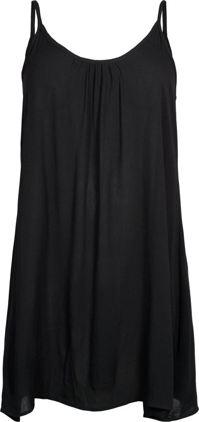 ZIZZI EROSE, S/L, ABK DRESS Dames Jurk - Black - Maat L (50-52)