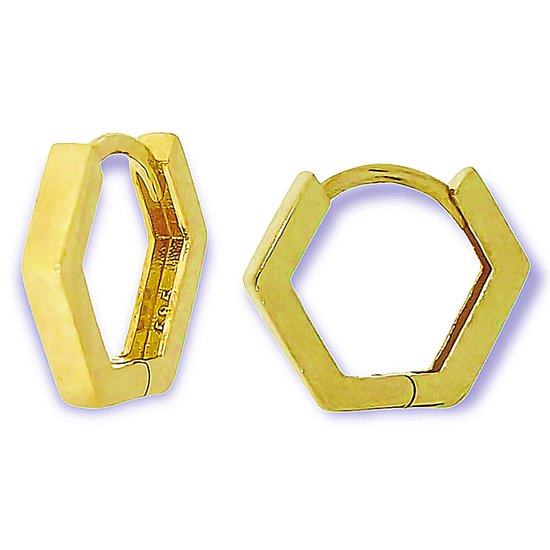 Maan en Ster Segment Ring van 14 Karaats Goud - Goud - 8 mm Maan en Ster Segment Ring van 14 Karaats Goud - Goud - 8 mm