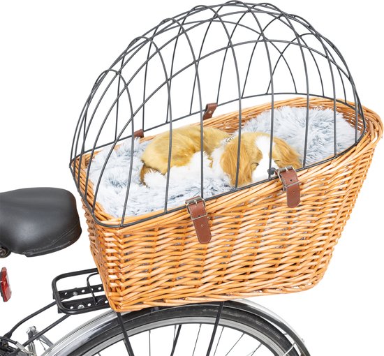 MaxxPet Fietsmand hond - Hondenmand fiets - Fietsmand hond - Voor Bagagedrager - 55x35x49 cm - Bruin