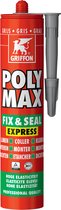 Griffon Poly Max Fix & Seal Express Montagelijm-/afdichtingskit - Grijs - Koker - 425gr