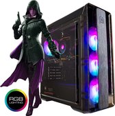 omiXimo - Gaming PC - AMD Ryzen 5 4500-GTX1650- 16 GB ram - 1000 GB SSD - MLBK