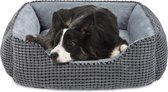Hondenbed voor middelgrote honden, hondenmand, wollig, hondenbed, wasbaar, pluche hondenbedden, antislip hondenmand, 76 x 61 x 23 cm, hondenbed voor middelgrote honden en katten