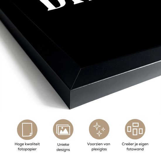 Cadre photo avec affiche - Carpe diem Proverbes - Citations - Saisir le jour - 20x30 cm - Cadre pour affiche