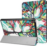 Apple iPad 5 9.7 (2017) Hoes - Mobigear - Tri-Fold Serie - Kunstlederen Bookcase - Tree - Hoes Geschikt Voor Apple iPad 5 9.7 (2017)