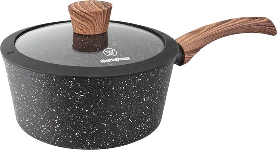 Woll 124ILL Induction Line gietijzeren pan ø 24 cm, 12 cm hoog, 4,5 liter met 2 zijgrepen inclusief veiligheidsglazen deksel, zwart