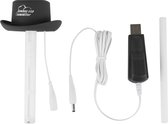 Mini USB draagbare luchtbevochtiger - Ultrasone luchtreiniger - Mistmaker - Diffuser voor etherische olie - Zwart