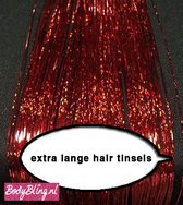 Hair Tinsels Sparkling red #25
