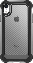 Backcover Shockproof Carbon Hoesje iPhone XR Zwart - Telefoonhoesje - Smartphonehoesje - Zonder Screen Protector