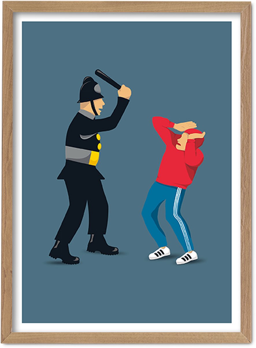 FC Kluif 'Bobby Hooligan' poster - 70 x 50 cm